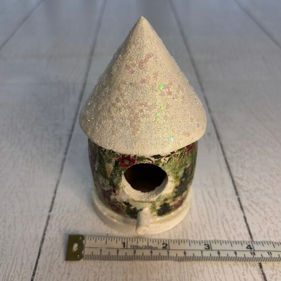 Christmas Decor Birdhouse Set of 2 – Handcrafted Wooden Holiday Decoration - Picture 11 of 16